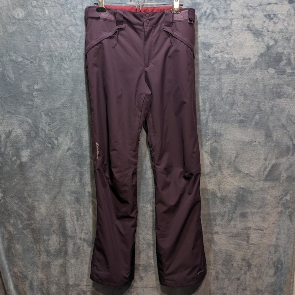 Eddie Bauer Womens Insulated Snow Pants Plum Purple Ski Snowboard Tall Medium TM